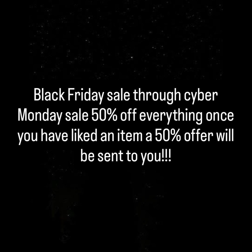 Black Friday Sale Announcement